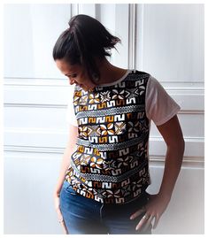 Chic Fashion, Waxed Cotton, Brown Beige, Graphic Tees Women, Ethnic Fashion