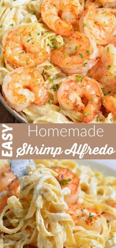 this shrimp alfredo is an easy and delicious dinner