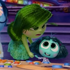 the characters from inside out appear to be talking