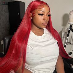 Red Straight Wigs Human Hair Lace Frontal Wigs 99J Burgundy Transparent Hd 13X6 13X4 Brazilian Hairstyles For Seniors, Twist Hairstyle, Stunning Hairstyles, Human Wigs, Twist Braid Hairstyles, Wigs Hair Extensions, Twist Hairstyles