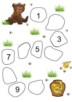 the worksheet for children to learn how to write and draw numbers in order to make