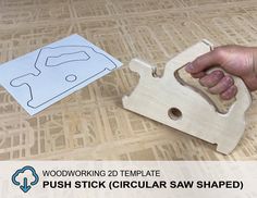 This downloaded PDF Template of a circular saw shaped push stick makes for a quick weekend woodworking project and it is super useful around the shop!This listing is for a digital download of a PDF document (no physical item is shipped). The PDF is intended to be printed on 8.5" x 11" printer paper and used as a template to cut out your own circular saw shaped table saw push stick.About File:•This listing is for (1) PDF document containing a 2D linework drawing• Prints on 8.5" x 11" paper• Print Table Saw Push Stick, Linework Drawing, Woodworking Plans Shelves, Woodworking Templates, Weekend Woodworking Projects, Dispenser Diy, Push Stick, Power Tool Storage, Drill Holder