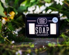 Lather up with our Grassfed Beef Tallow Soap! We make each small batch of soap on the farm with fat from the cattle we raise, slaughter, and butcher. We harvest the suet fat during the butchering process and later render the fat into tallow. This process is labor-intensive and time-consuming, but the end result is a delightful product that is incredibly useful. Ingredients: Grassfed Beef Tallow, Distilled Water, Coconut Oil, Olive Oil, Sodium Hydroxide and Peppermint Essential Oil. Beef Tallow Soap, Tallow Candles, Bone Broth Soup, Tallow Soap, Soup In A Jar, Best Sausage, Pork Bacon, Vegetable Farming, Beef Tallow