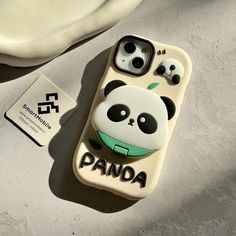 a cell phone case with a panda on it