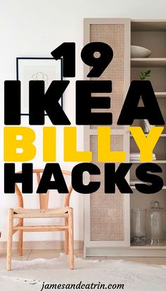 there are two ikea billy hacks in the room