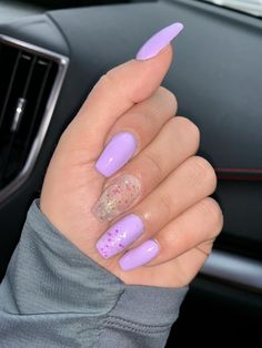 Nail Design Lavender Nails Daily Nail Art And Design Lavender Acrylic Nails, Lavender Nail Polish, Jumper Nails, Purple Nail Art Designs, Light Purple Nails, Nails Acrylic Almond, Purple Ombre Nails