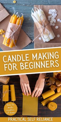 making candles diy homemade Candles For Beginners, Candle Making Ideas, Wax For Candle Making, Candles With Essential Oils, Candles At Home, Diy Candles Homemade