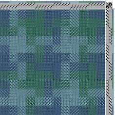 a blue and green checkered pattern with black lines on the bottom, in different colors