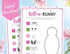 an easter bunny activity sheet with instructions on how to make it