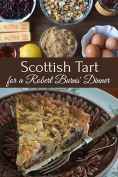 scottish tart for a recipe buns dinner with cranberry sauce and nuts