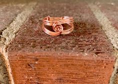 pure copper wire ring, custom sizes available. Wire Wrapped Jewelry Rings, Jewerly Rings, Copper Wire Ring, Jewerly Ring, Wire Ring, Wire Work Jewelry