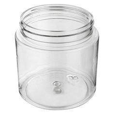 a clear glass jar with no lid