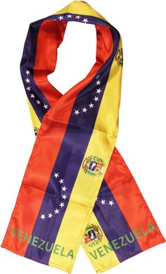 PRICES MAY VARY. Size: 8" x 63" Light-weight 100% polyester Vibrant colors and unique design make this Venezuela scarf a great gift idea or a simple accessory for any sporting event. The light-weight scarf is made from machine washable, 100% high quality triple-knit polyester. Venezuela Flag, Scarf Shop, Sporting Event, Branded Scarves, Lightweight Scarf, Sport Event, One Size Fits All, Unique Design, Top Styles