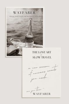 the lost art slowtravel signed by wayfarer