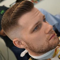 Mens Comb Over Haircut, Mens Hairstyles Short Sides, Comb Over Styles, Combover Hairstyles, Short Comb Over, Comb Over Fade