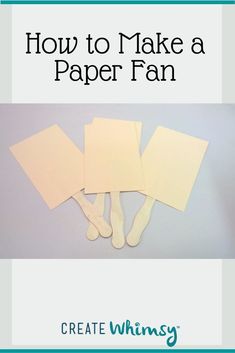 how to make a paper fan with the text overlay that reads, how to make a paper fan