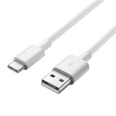 the white usb cable is plugged into an iphone charger and has two connectors attached