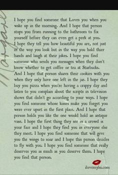 a letter written to someone about love