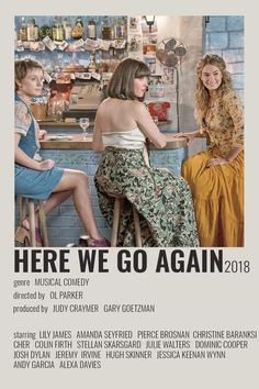 there we go again movie poster with three women sitting at a bar talking to each other