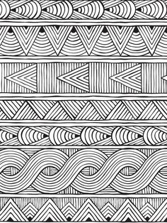 a black and white pattern with wavy lines