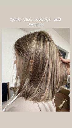 Straight Short Hair With Highlights, Short Straight Hair Highlights, Short Blonde Hair Dimension, Straight Hair Color Ideas Highlights, Before After Balayage, Bronde Haircolor Short Straight, Blended Brown And Blonde Hair, Hair Color 2023 Short Hair, Swedish Hairline