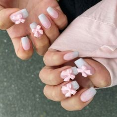 The Coquette Nail Trend Will Cure Your Summertime Sadness Croquette Nails, Coquette Nail, Long Almond Nails, Coquette Nails, Nail Trend, Short Square Nails, Racun Shopee