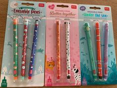 Crazy Best Friends, Erasable Gel Pens, Build A Wardrobe, Stationary School, Cute Stationary, Cute Pens, Birthday Wishlist, Better Together