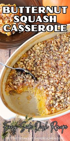 Butternut Squash Casserole Pecan Casserole, Maple Squash, Butternut Squash Casserole, Squash Casserole Recipes, Pantry Recipes, Baked Squash, Vegetarian Side Dishes, Squash Casserole, Salad With Sweet Potato