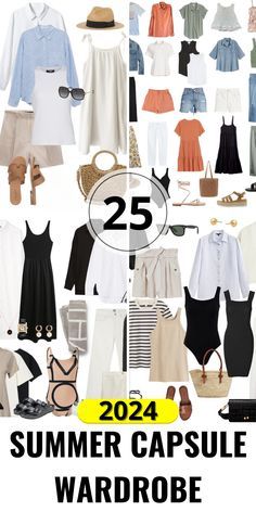 Summer Wardrobe Capsule, Core Wardrobe Pieces, European Vacation Outfits, Autumn Capsule Wardrobe, Gala Outfit, Wardrobe Sets, Summer Capsule, Winter Capsule Wardrobe, Spring Accessories