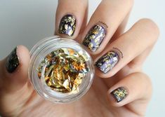 Déco ongle avec feuilles d'or idées pour créer une manucure glamour Gold Foil Nails, Foil Nail Designs, Infinity Nails, Foil Nail Art, Gold Foil Design, Gold Nail Polish, Gold Nail Designs, Gold Nail Art, Nail Art Techniques