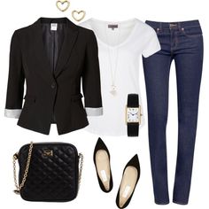 Casual Chique Stijl, Wfh Outfits, Outfit Dinner, Dressy Casual Outfits, Outfit Chic, Looks Chic, Blazer Outfits