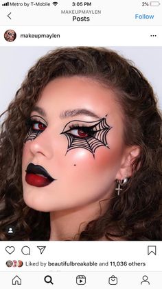 Spider Web Makeup, Vintage Halloween Costumes, Halloween Tiktok, Spooky Makeup, Bear Makeup, Vampire Bride, Joker Makeup, Halloween Makeup Diy