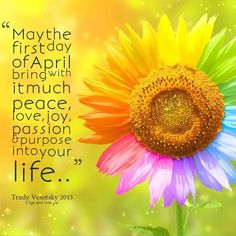 a colorful sunflower with a quote about life