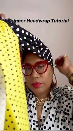 Beginner #headwraptutorial anyone can try…Start back to front, tie a secure knot, and leave a very small opening in the middle of your head.
From here you can tuck the ends in anyway you like. You can create so many different styles with this technique. I’m using our mixed polka dots Dottie #headwrap #headwrapstyles Secure Knot, Head Scarf Tying, Mixed Prints, Scarf Tying, One Sided, Head Scarf, Like You, Knot, Polka Dot