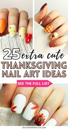 Elevate your holiday look with 25 stunning Thanksgiving nail art ideas. Whether you prefer minimalistic styles or bold patterns, these festive  November nails will make your nails the talk of the dinner table. Check out these Thanksgiving nails 2024 on the blog and get inspired by the latest trends in Thanksgiving nail designs this November. Thanksgiving Nail Art Designs, Thanksgiving Nail Ideas, Turkey Nails, Thanksgiving Nail Designs, Thanksgiving Nail Art, Thanksgiving Nail, Elegant Nail Art