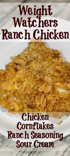 chicken cornflakes with ranch seasoning and sour cream