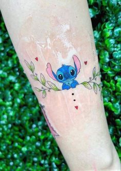 Disney Stitch Tattoo, Feather With Birds Tattoo, Pikachu Tattoo, Artsy Phone Cases, Stitch Tattoo, Framed Tattoo, Remembrance Tattoos, Fineline Tattoo, Tattoos For Women Flowers