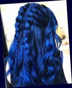 Midnight Blue Hair, Fox Hair Color, Pretty Hair Color, Arctic Fox