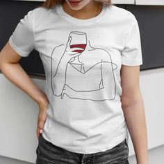 Gifts for Wine Lovers, Winery Shirts, Funny Wine TShirt, Wine Theme Shirts, Wine Drinker Gifts, Female Barmaid Shirts, Alcohol Tshirt 💯 SATISFACTION GUARANTEED: OUR PROMISE TO YOU * Your satisfaction with your shopping experience in our store is important to us.  * We take customer satisfaction seriously. MetisArtPrints® guarantees your orders against any problems.  * If you have any problems with your order, please let us know. I will work with you until we make you happy. * We will reship your order to you for FREE or give you a FULL REFUND. 🖤CUSTOMIZATION * Unleash your creativity with our customization option. * Write your customization requests in the personalization box or send us a message. All customizations are FREE. * If you want a unique design, we can make it. Please feel fre Winery Shirts, Wine Tshirt, Wine Tshirts, Semi Formal Wear, Wine Drinkers, Funny Wine, Wine Theme, Wine Humor, Gifts For Wine Lovers