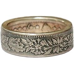 Beautiful And Unique True Love Swiss Floral Ring Band Nwot Features Floral Pattern Of Eldelwiss Flowers. 925 Sterling Silver. They Grow In The Remote, Rockiest Part Of The Swiss Alps. The Floral Carving Of Edelweiss Flowers Represents Devotion And Deep Love. Legend Has It That Men Would Climb Daring And Sometimes Fatal Mountain Sides To Harvest The Flowers. * 925 Sterling Silver Stamped * Band Is 7mm Thick * Design From A Historical Swiss Legend * Fine Detailing Of Floral Edelweiss * Edelweiss F Engraved Silver Ring, Rings Promise, Ring Couple, Nature Ring, Floral Ring, Silver Wedding Bands, Coin Ring, Swiss Alps, Bracelet Online