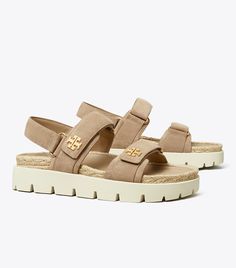 Kira Rope Sport Sandal: Women's Designer Sandals | Tory Burch Fashion Sandals Flat, Shoe Trend, Tory Burch Kira, Chic Sandals, Trending Sandals, Tory Burch Sandals, Cute Sandals, Sport Sandals, Footwear Design Women