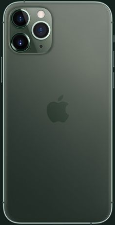 the back view of an iphone 11 pro with two cameras on each side and one facing up