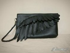 Feather Clutch, Best Leather Wallet, Black Clutch Bags, Black Leather Clutch, Black Clutch, Black Leather Purse, Leather Clutch Bags, Black Leather Bags, Leather Bags Handmade