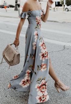 Off Shoulder Dress Summer, Cheap Maxi Dresses, Summer Wedding Outfits, Summer Dresses For Wedding Guest, Wrap Dresses, Van Cleef Arpels, Wedding Guest Dress Summer, Style Maxi Dress, Dresses To Wear To A Wedding