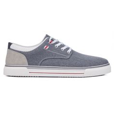 Freshen up your style with the Mason canvas sneaker. This versatile shoe features a classic lace-up closure and a perforated collar, adding a touch of modern design to its timeless look. Perfect for casual outings or weekend adventures, the Mason sneaker combines comfort and style, making it an essential addition to your footwear collection. Sporty Navy Cotton Sneakers, Navy Canvas Sneakers With Rubber Sole, Navy Sporty Canvas Shoes With Vulcanized Sole, Sporty Navy Canvas Shoes With Vulcanized Sole, Navy Lace-up Casual Skate Shoes, Navy Casual Lace-up Skate Shoes, Navy Low-top Textile Sneakers, Navy Low-top Canvas Sneakers, Navy Canvas Low-top Sneakers