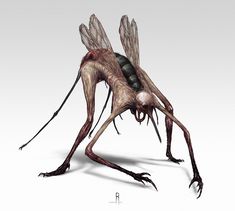 an alien creature with large legs and long legs