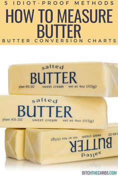 how to measure butter in 5 easy steps