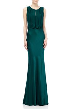 Claudia Dress Emerald Sea | Ghost.co.uk Ghost Dresses, Claudia Dress, Emerald Dresses, Women Dress Online, Floor Length Gown, Old Hollywood Glamour, Dress Shapes, Hollywood Glamour, Favorite Dress