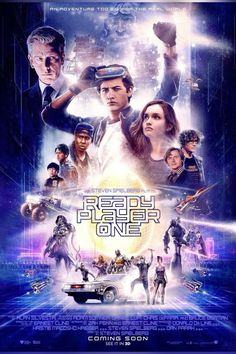 the poster for ready player one, starring actors from all over the world in sci - fi