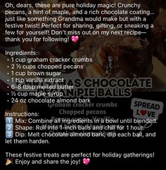 the recipe for chocolate caramel donuts is shown in this screenshot from an iphone